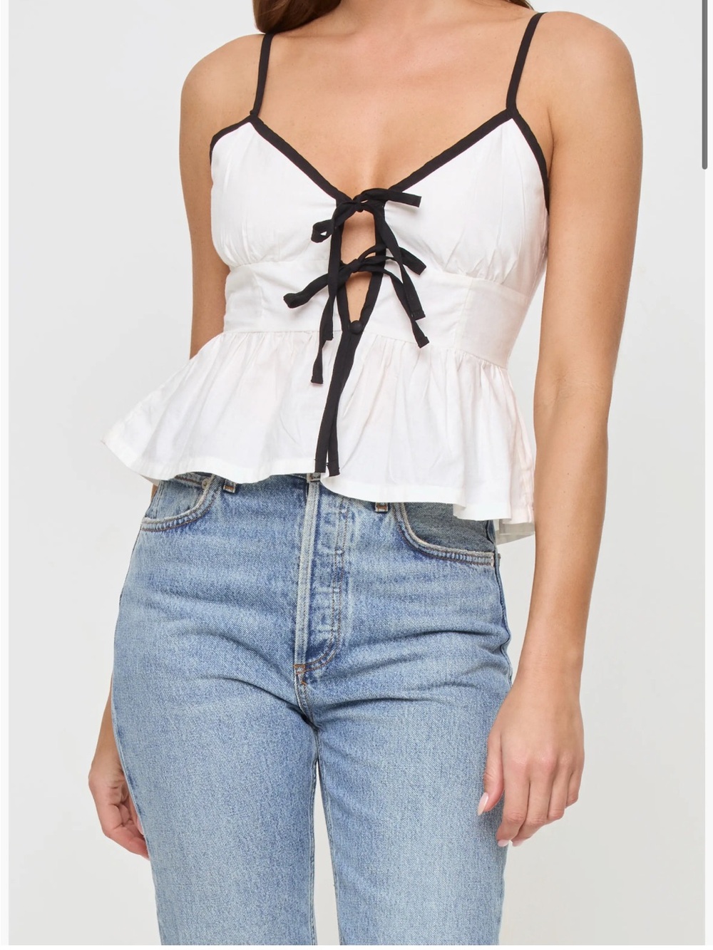 L*Space Agnes Tie Front Cover-Up Tank